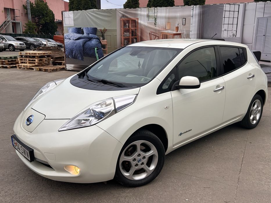 Nissan Leaf 2012 full electric alb perlat km reali impecabil var
