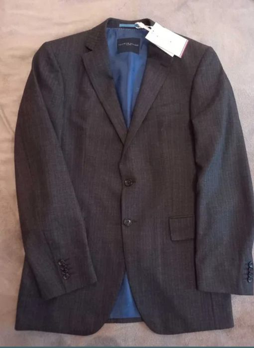 Sacou original Tommy Hilfiger, gri, mărimea L