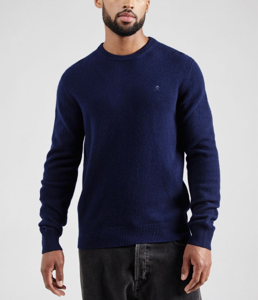 100% вълна Hackett London Lambswool Pullover ОРИГИНАЛЕН мъжки пуловер