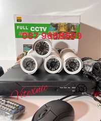 Комплект 4 камери за вътрешно / външно видео наблюдение