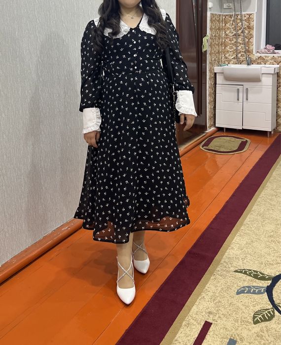 Вечерное платье из креп шифона