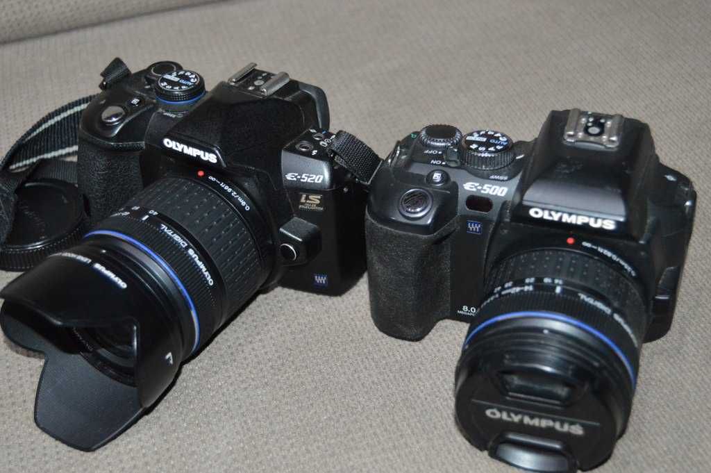 Foto DSLR OLYMPUS E-520 si E-500 obiective 14-42mm si 40-150mm