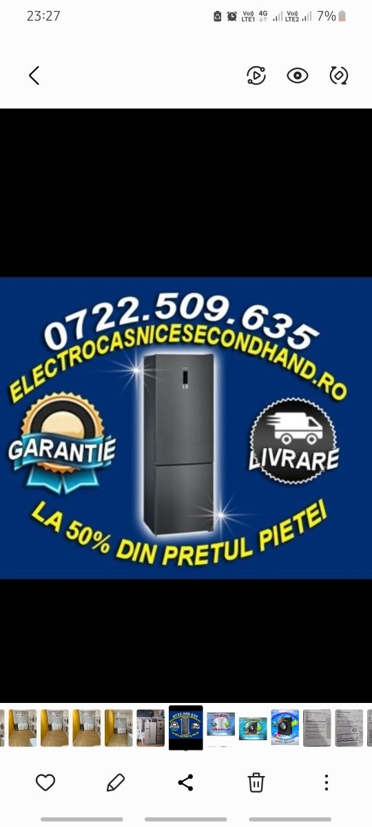 Frigider ,,Samsung"- generatie actuala, impecabil. Garantie.