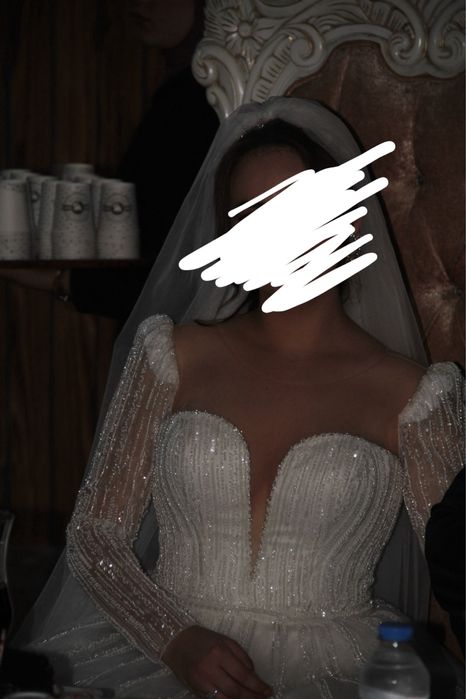 Сватбена/ булчинска рокля с корсет