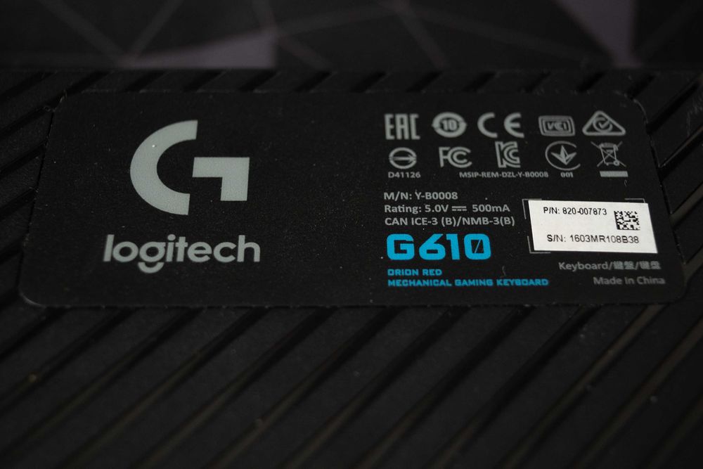 Logitech G610 Tastatura Mecanica Cherry MX red