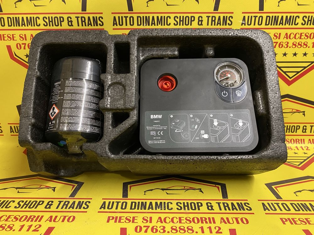 Compresor auto umflat roti original Bmw Kit pana X1 F39 F45F46 F48 F49
