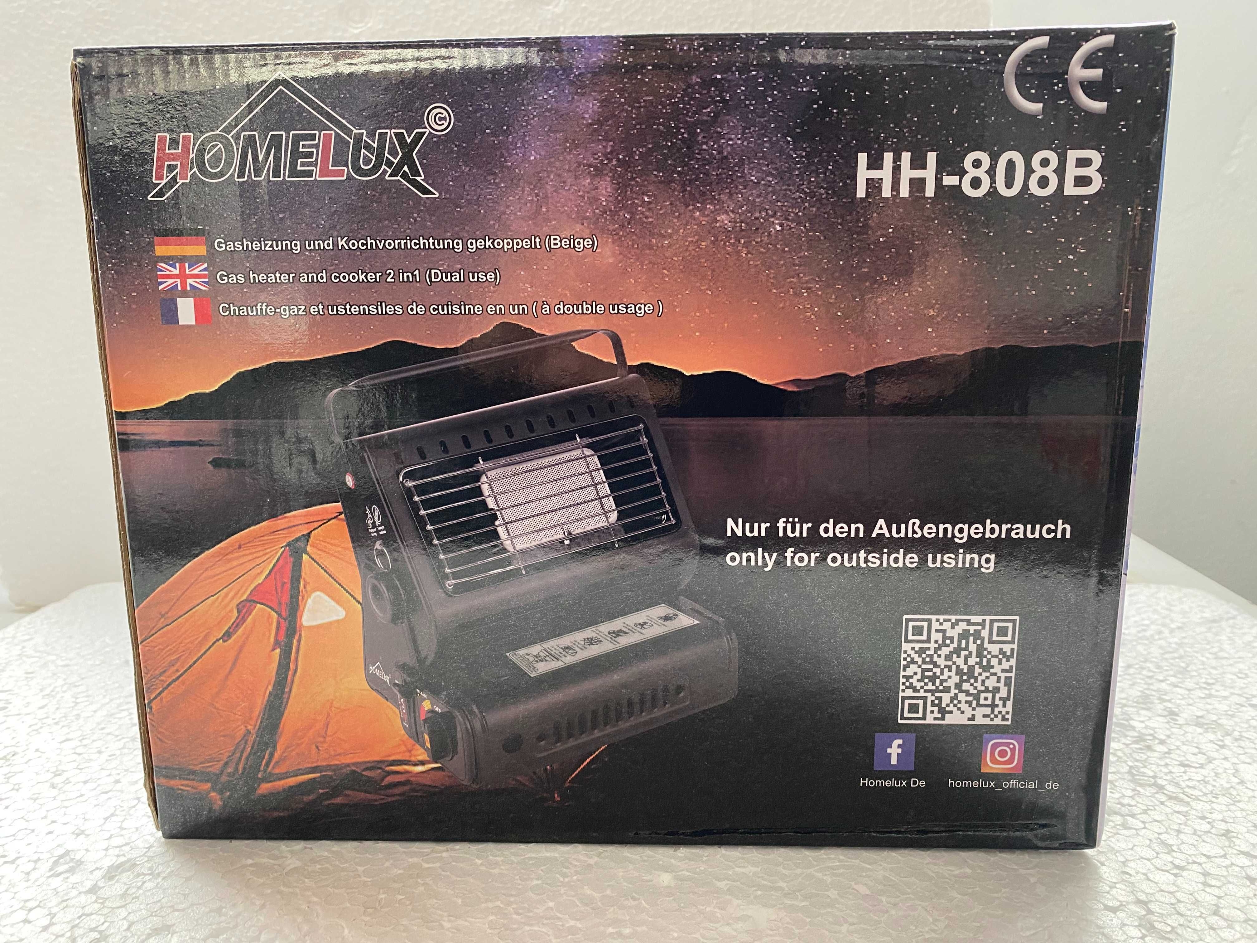 Incalzitor camping cu gaz, Homelux HH-808B