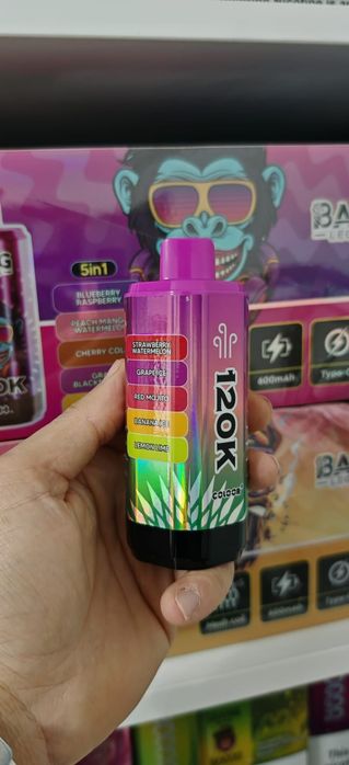 Vape 120.000 Puffs 5 Arome Reincarcabil Display Display