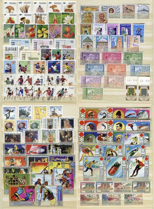 Албум KaBe A5 с над 400 чисти марки (MNH) африкански държави и 7 блока