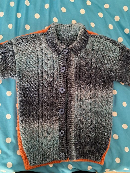 Cardigan/jerseu baieti.