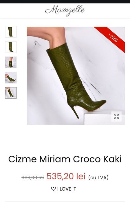 Cizme inalte 37- Full piele-Mamzelle