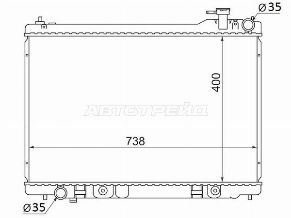 Радиатор Infiniti G35