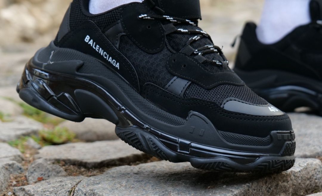 Balenciaga Triple S – Черни мъжки маратонки