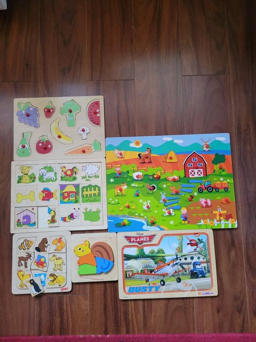 Puzzle din lemn pentru copii