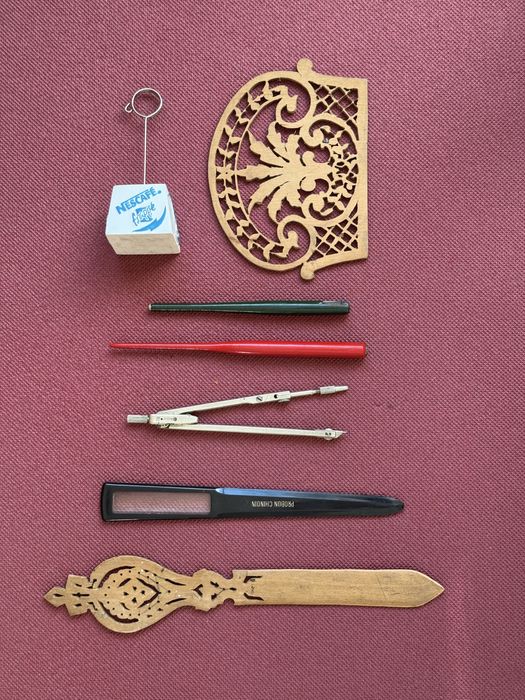 Ретро соц антикварни предмети моливи папки тетрадки етикети визитници