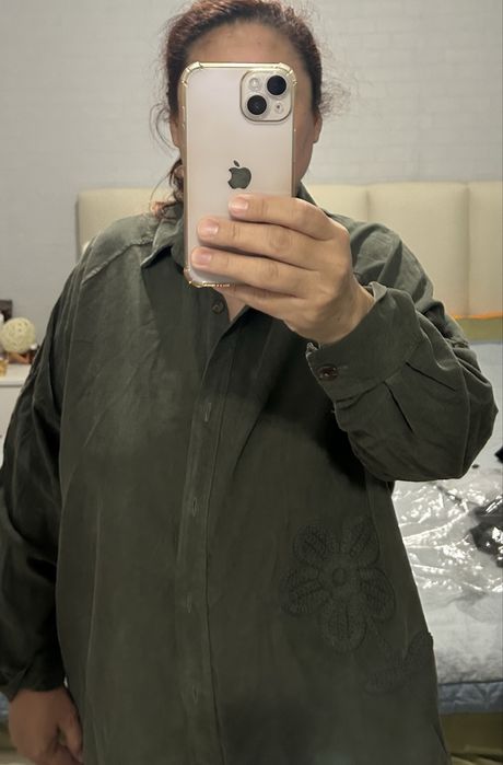 Рубашка микровельвет Италия