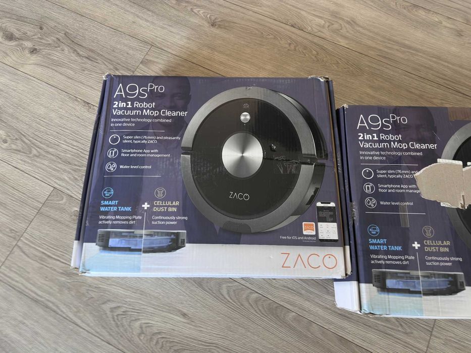 Aspirator robot ZACO A9sPro cu funcție de spalare, aplicație și Alexa