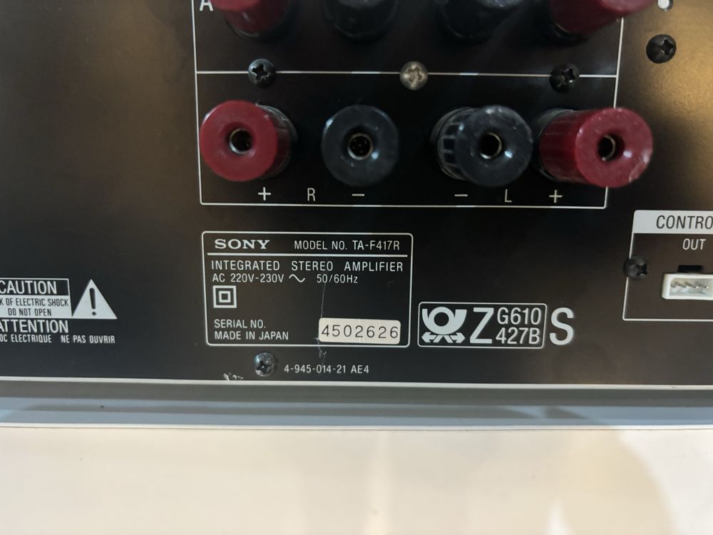 Sony TA-F417r stereo amplificator Hi-Fi