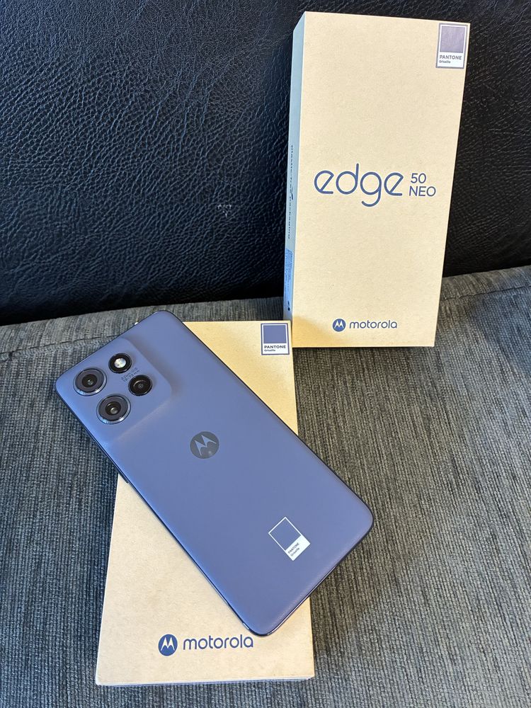 ^^^КАТО НОВ 512GB Motorola Edge 50 NEO Yettel Гаранция 2027 Grasaille