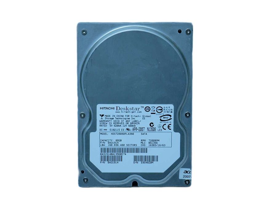 80 Gb HDD SATA 3.5 Hitachi