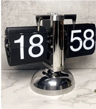 Часы перекидные шестеренкой  настольные Flip Clock интерьер дизайн