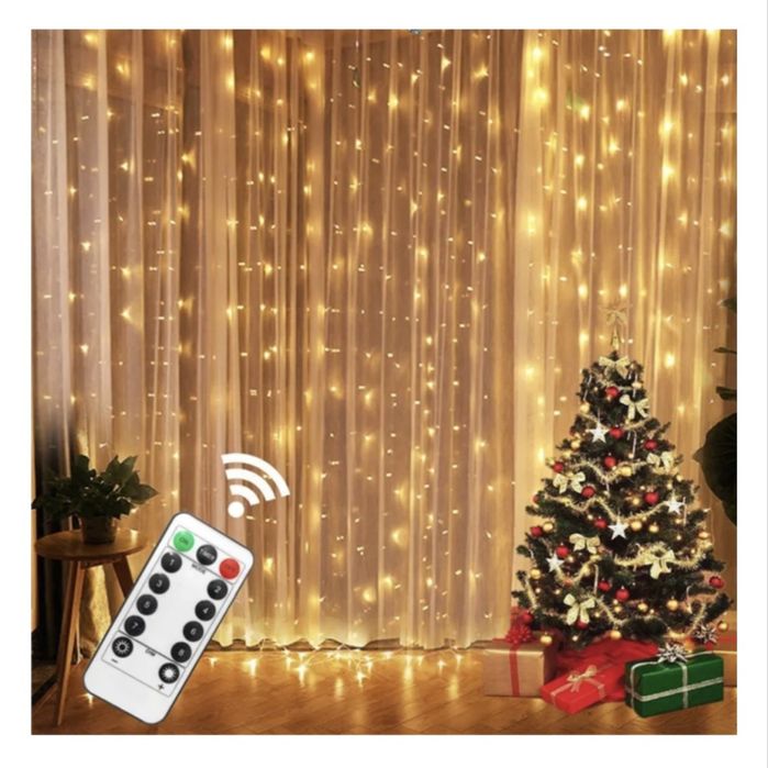 Гирлянда штора USB