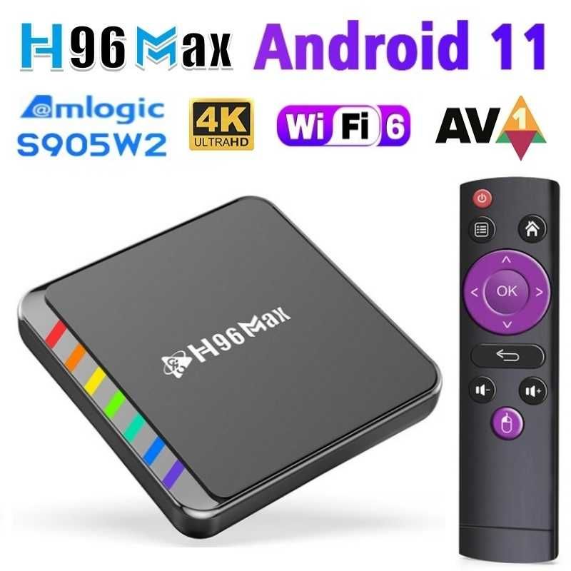 TV Box H96Max Android 11, ТВ-приставка, ТВ бокс