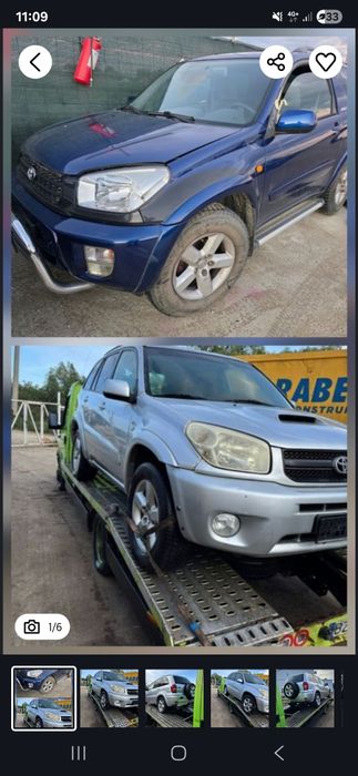 Dezmembrez Toyota Rav 4 2.0d 2 .0i