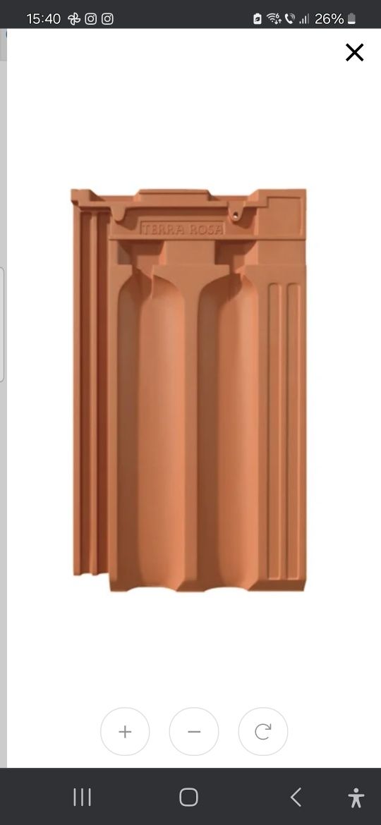 Țiglă ceramică Siceram,model Marsilia Terra rosa,aproximativ 400 bucăț