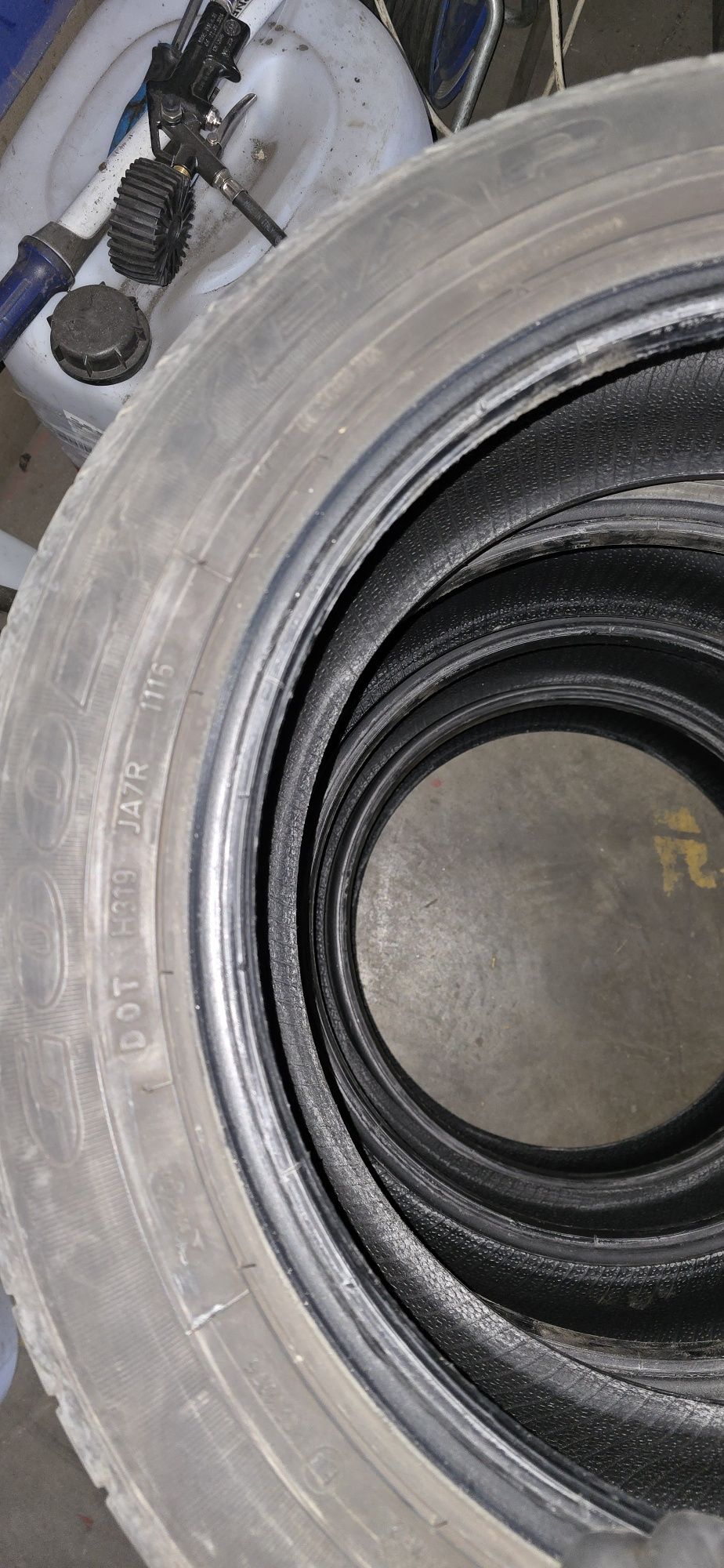 Jante tablă 16" originale Ford cu senzori presiune, capace si anvelop