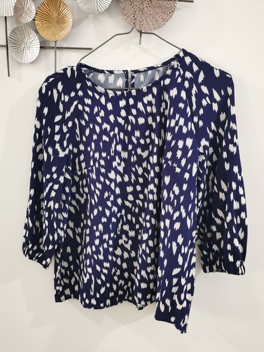 Bluza elegantă bleumarin