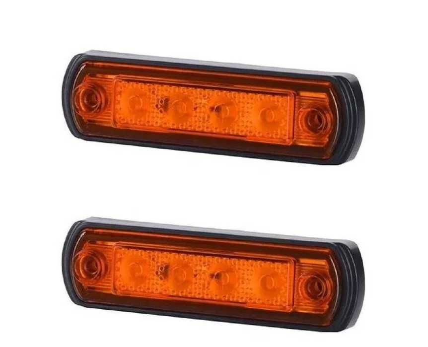 1 бр. LED Лед габарити за РОЛБАР 12-24V с 4 SMD диода 3 цвята , Полша