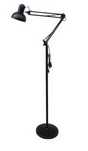 Lampadar negru ,diametru abajur 15 cm ,brat reglabil ,inaltime 180cm