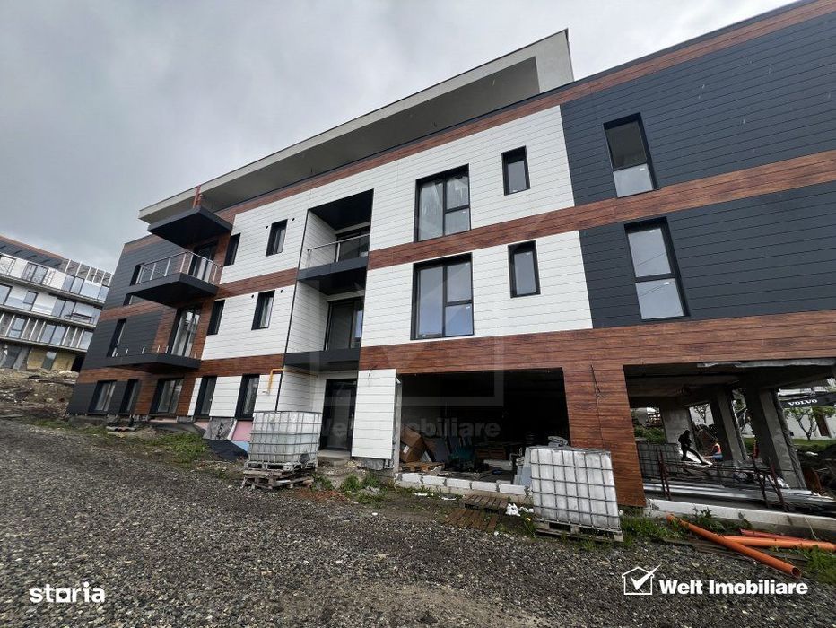 Apartament 1 cam decomandat, imobil nou Apahida zona centrala