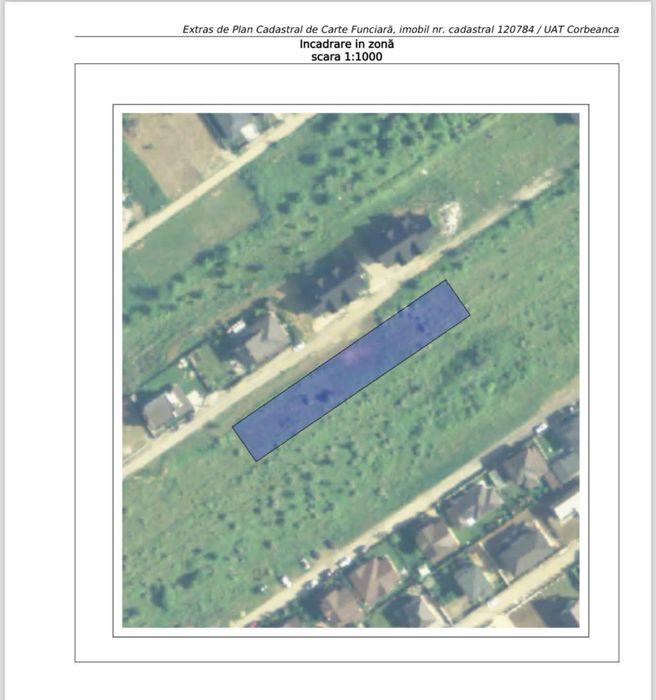 Lot teren intravilan de vanzare 570 mp in Petresti Corbeanca