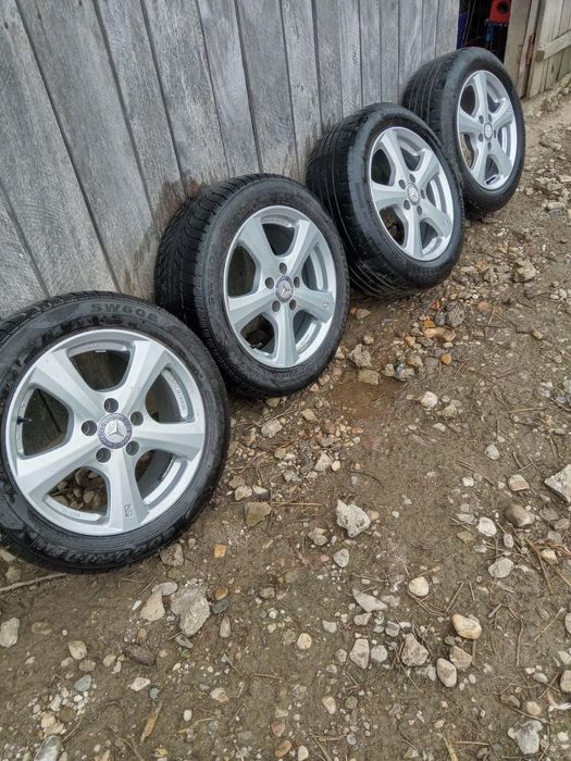 Set 4 Jante Mercedes R16 Bonus anvelope iarna Continental 2017