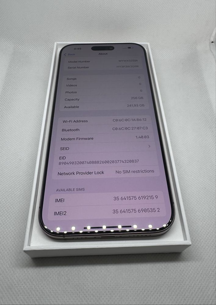 *Като Нов* Apple iPhone 16 Pro Max 256 GB Desert Titanium Unlocked