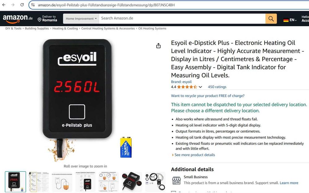 Senzor indicator ulei Esyoil e-Dipstick Plus
