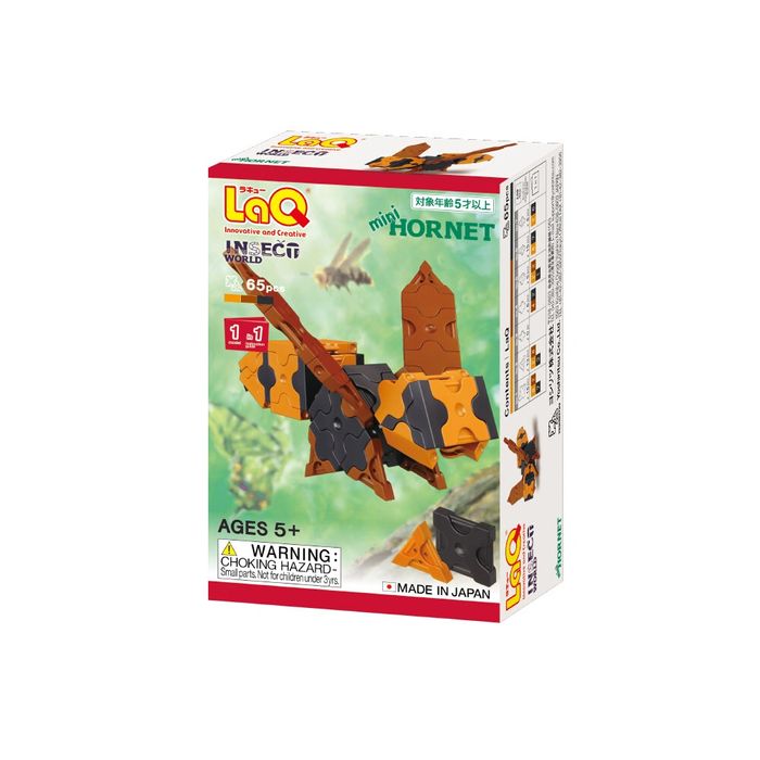 Японски Детски конструктор LaQ Insect World MINI HORNET, 65 части