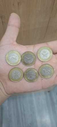 Продам 6 юбилейных монет " жеті қазына"