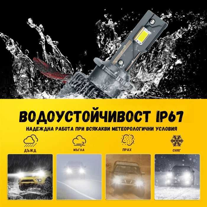 D2S/D2R LED/ЛЕД крушки за фар, Plug & Play , CANBUS