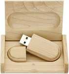 Дървена флашка 16ГБ USB 3.0, с кутийка, подходяща за подарък