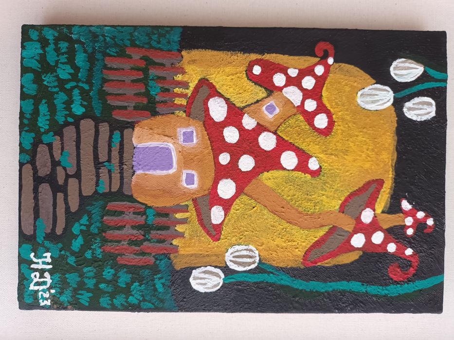 НОВА картина, рисувана с акрил 20х30см, Спиди/лично предаване