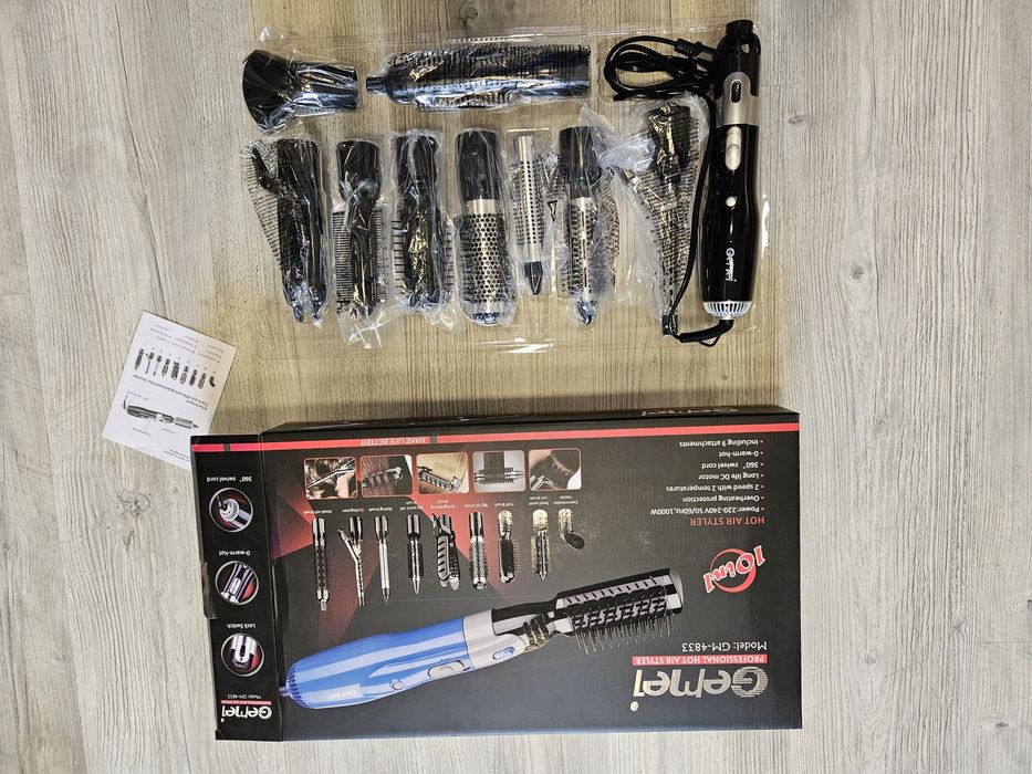 Perie electrica cu aer cald