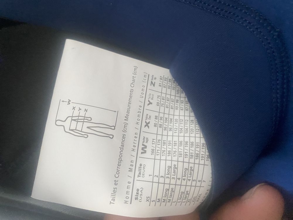 Tip	Costum de neopren,Marimea M, Material Jersey înăuntru