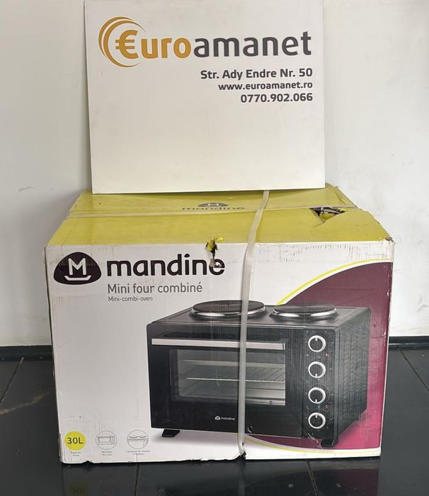 Cuptor electric + Plita Mandine MTO30HP-20, 30 Litri, 1500 + 1750 -A-