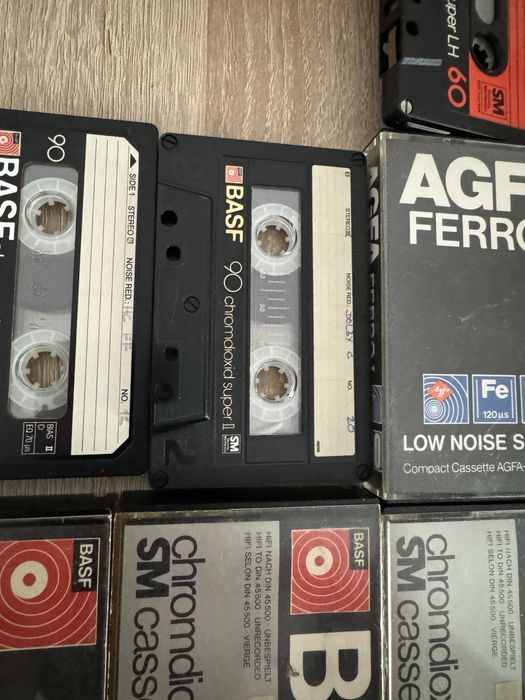 LOT Casete Audio Chrome Basf Maxwell Agfa