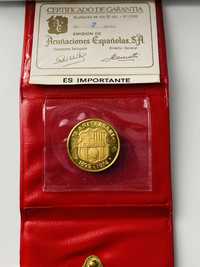 Moneda,medalie aur barcelona