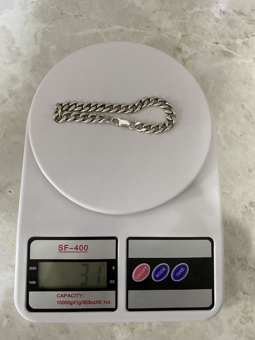 Браслет Панцирь серебро 31 грамм