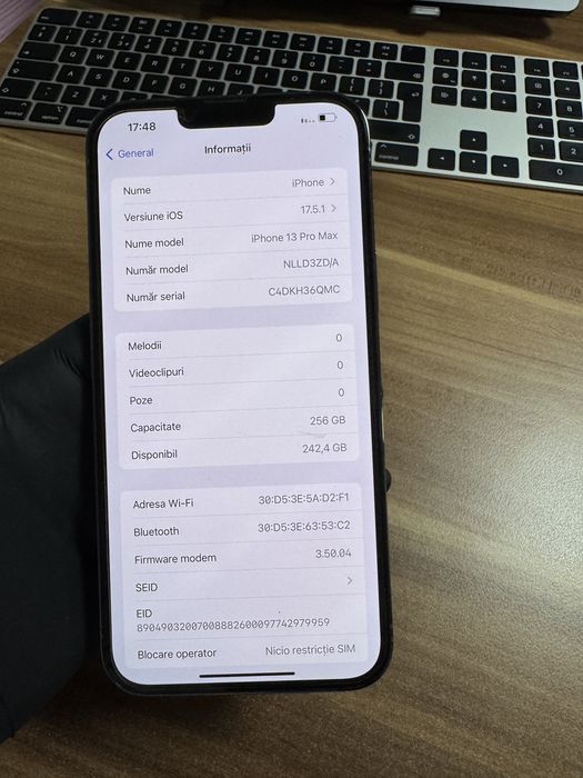 iPhone 13 Pro Max / 256 GB / Sierra Blue / Impecabil |